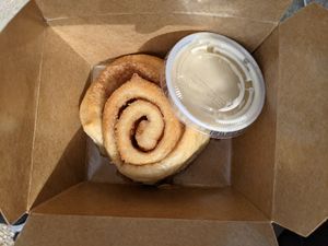 Bistro Vonnish Cinnamon Roll at Rebel Cheese in Austin