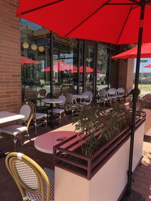 Great outdoor seating ! at Rebel Cheese in Austin