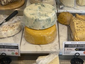 Amazing cheese selection  at Rebel Cheese in Austin