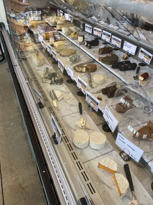 Wide variety of cheeses at Rebel Cheese in Austin