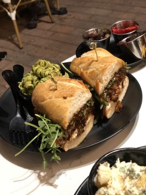 Great pesto sides   at Rebel Cheese in Austin