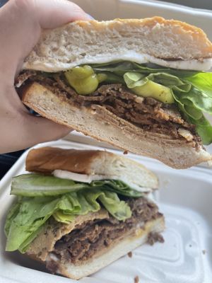 Huge sandwich   at Rebel Cheese in Austin