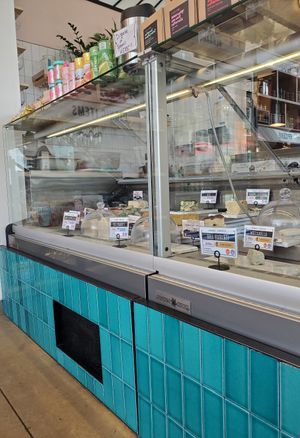 Cheese window at Rebel Cheese in Austin