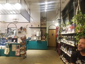 Interior was trendy but cozy at Rebel Cheese in Austin