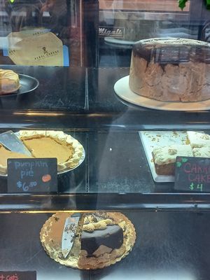 Inside sweet 😋 choices  #Veganuary at Rebel Cheese in Austin