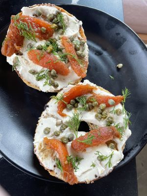 Perfect lox and cream cheese   at Rebel Cheese in Austin