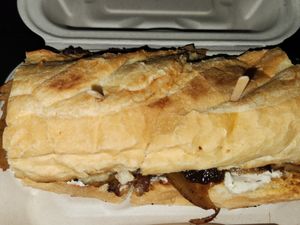French dip sandwich at Rebel Cheese in Austin
