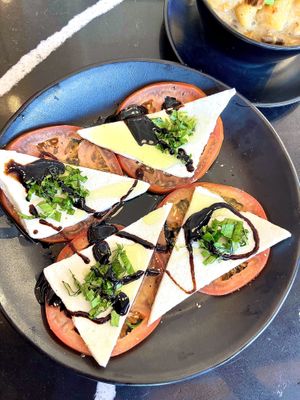 Caprese salad   at Rebel Cheese in Austin