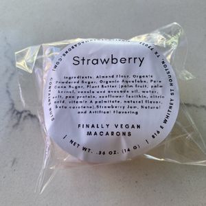 Macaron brand and ingredients 👍  at Rebel Cheese in Austin