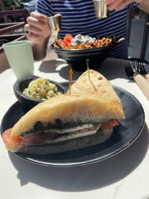 Caprese sandwich 😋   at Rebel Cheese in Austin