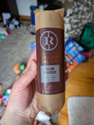 Salami in the New Year's box at Rebel Cheese in Austin