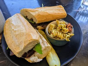 Bacon brie me at Rebel Cheese in Austin