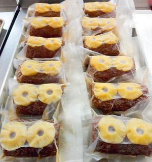 Special Easter seitan “hams”.  We had one and it was delicious! at Rebel Cheese in Austin