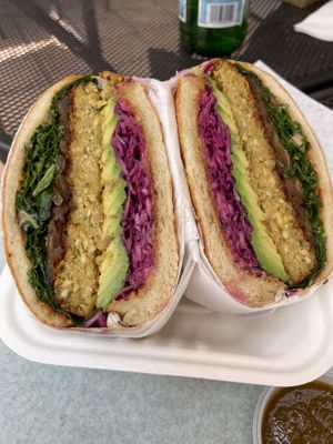 Kale burger. So good.  at Fala Bar in Santa Barbara