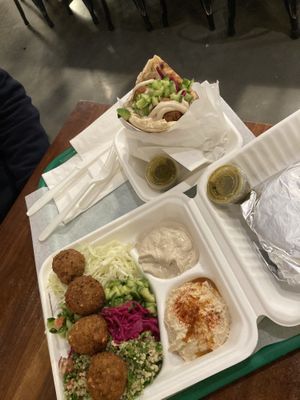 Fala plate and fala sandwich   at Fala Bar in Santa Barbara