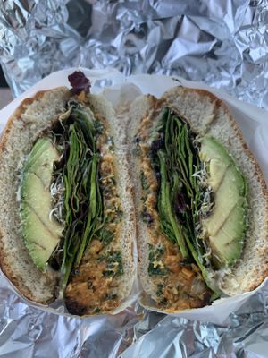 Avocado Burger at Fala Bar in Santa Barbara