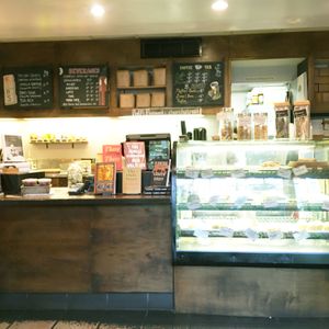 interior counter at Church Street Coffee & Books in Mountain Brook
