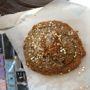 amazing vegan cookie with jelly on top at Church Street Coffee & Books in Mountain Brook