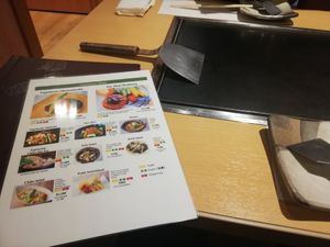 Table at Chibo in Osaka