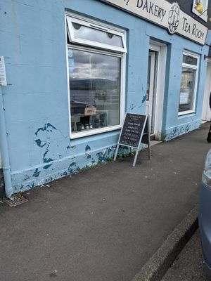 Outside at Tobermory Bakery & Tea Room in Isle Of Mull