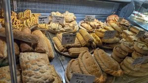 Vegan sausage roll at Tobermory Bakery & Tea Room in Isle Of Mull