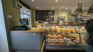 Interior of the bakery at Tobermory Bakery & Tea Room in Isle Of Mull