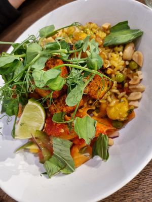 Pineapple fried rice at Vegivores in Reading