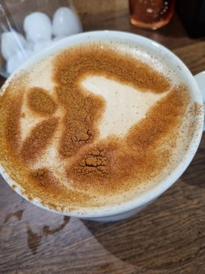 Chai latte at Vegivores in Reading