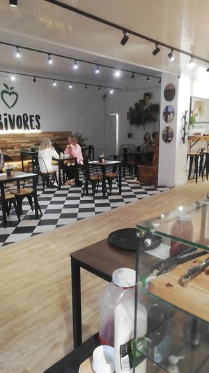 Indoors at Vegivores in Reading