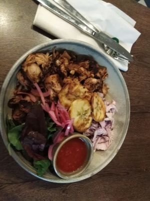 jerk jackfruit at Vegivores in Reading