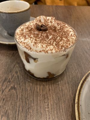 Vegan tiramisu!  at Vegivores in Reading