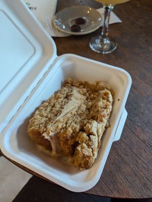 Take-away biscoff cake at Vegivores in Reading