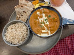 butter tofu curry at Vegivores in Reading
