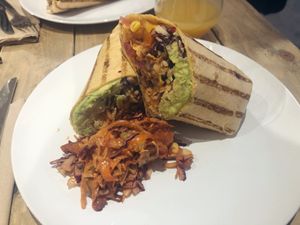 Burrito at Vegivores in Reading