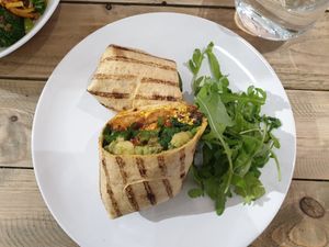 The breakfast burrito  at Vegivores in Reading