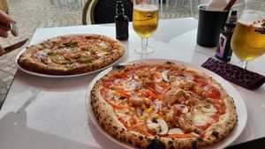 Salt n (Vegan) chicken and the V Bellion 😋 🍕👌 at Stefani's Pizzeria in Blackpool