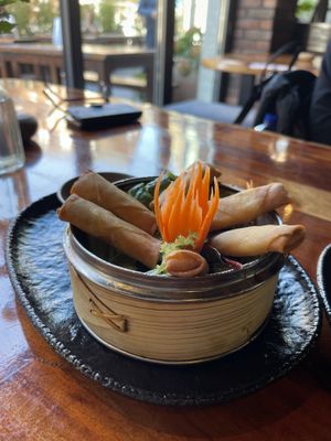 Spring rolls at Buddha Bowl in Luebeck