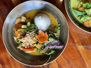 Peanut curry at Buddha Bowl in Luebeck