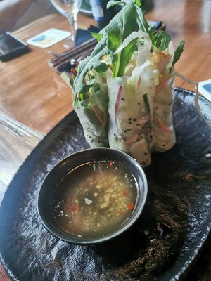 Summer rolls with tofu at Buddha Bowl in Luebeck