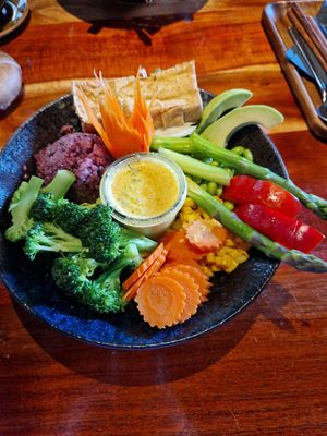 Vegane Bowl at Buddha Bowl in Luebeck