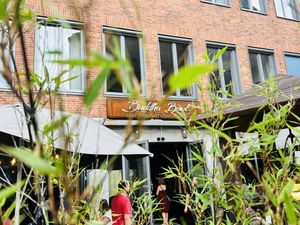 From outside  at Buddha Bowl in Luebeck