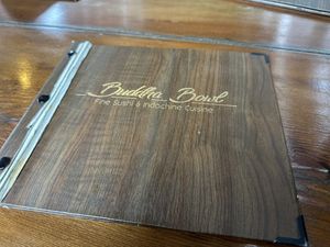 Menu  at Buddha Bowl in Luebeck