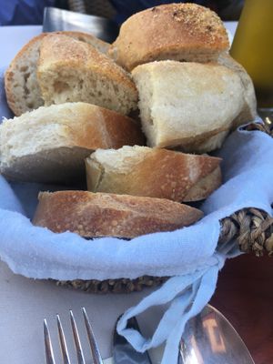 Homemade bread at Da Noi in Seeshaupt