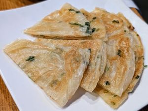 Green onion pancake at Dough Zone - Pine St in Seattle