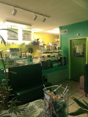 Picture of the inside while waiting for my food at HempLade Vegan Cafe in Tallahassee