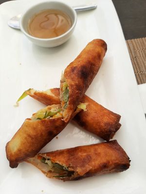 Crispy vegetable lumpia at Corner Tree Cafe in Makati
