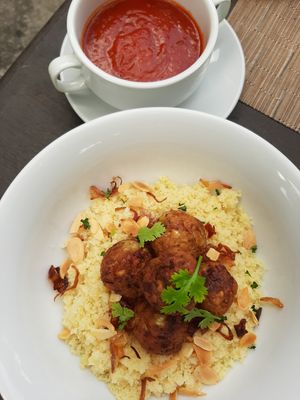 Koftas on couscous at Corner Tree Cafe in Makati