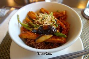 Tofu Teriyaki with Sauteed Asparagus & Shiitake Mushrooms at Corner Tree Cafe in Makati