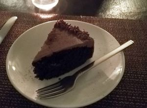 Chocolate cake slice at Corner Tree Cafe in Makati