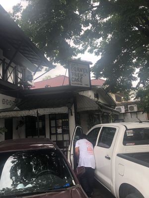 outside at Corner Tree Cafe in Makati